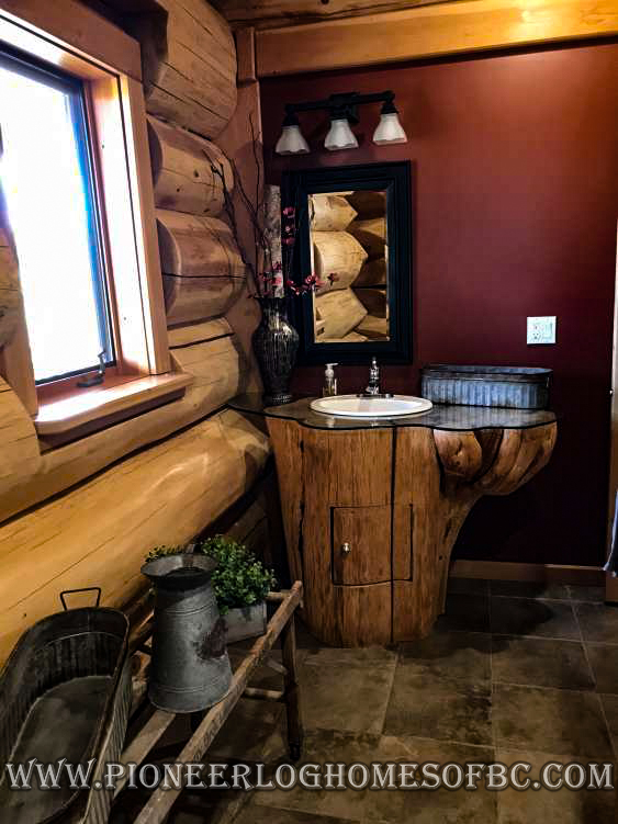 Bedrooms And Bathrooms Log Home And Cabin Interiors Pioneer Log Homes Of Bc