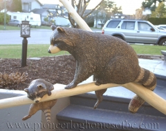 carving-raccoon - wood carving