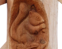 carving-squirrel-b - wood carving