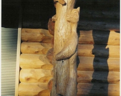 carving-wildlife wood carving