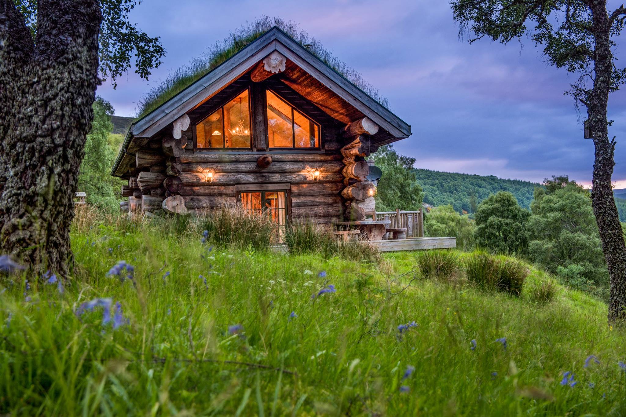 eagle brae luxury log cabins - scotland, uk pioneer log