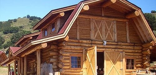 Log Garages and Log Barns - Floor Plans