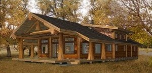 1500 3000 Sqft Log Home And Log Cabin Floor Plans Pioneer