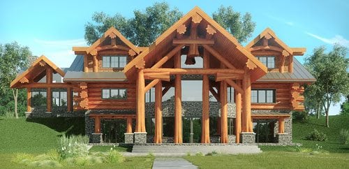 Log Home And Log Cabin Floor Plans Pioneer Log Homes Of Bc