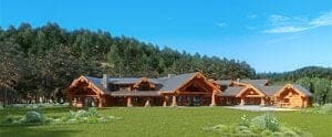 Pioneer Log Homes Forestville Log Home Plan