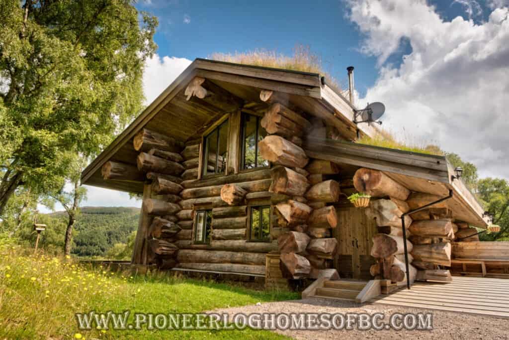 Log Cabin in Scotland with Lifetime Coating applied.